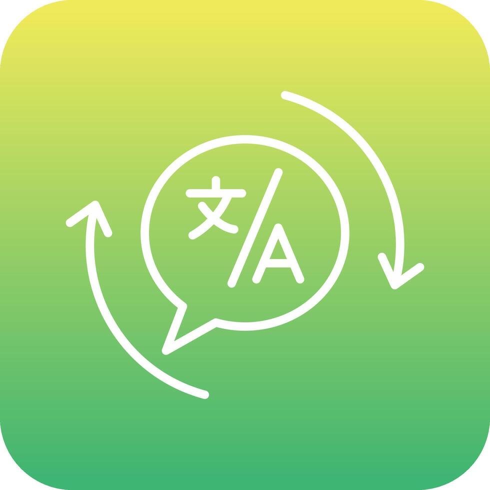 Translation Vecto Icon vector