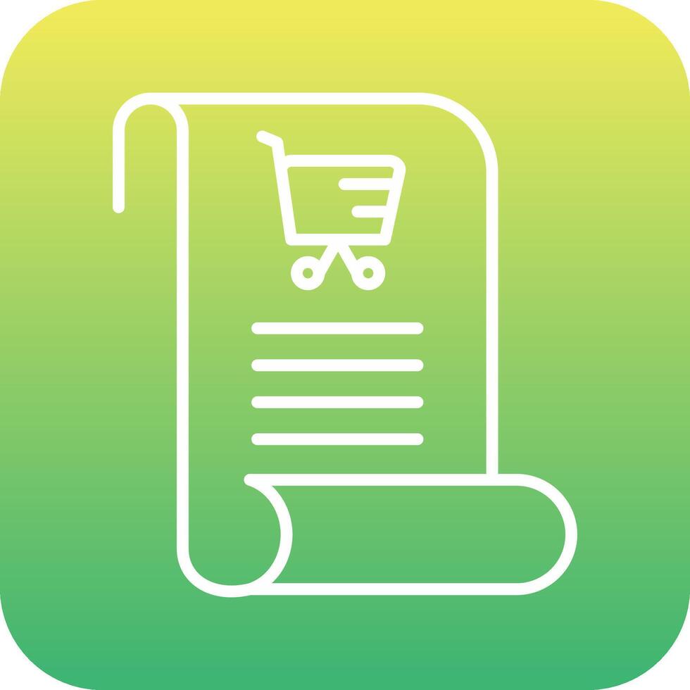 Shopping List Vecto Icon vector