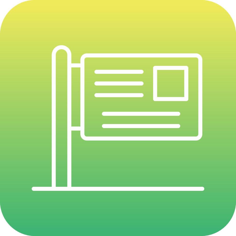 Billboard Vecto Icon vector