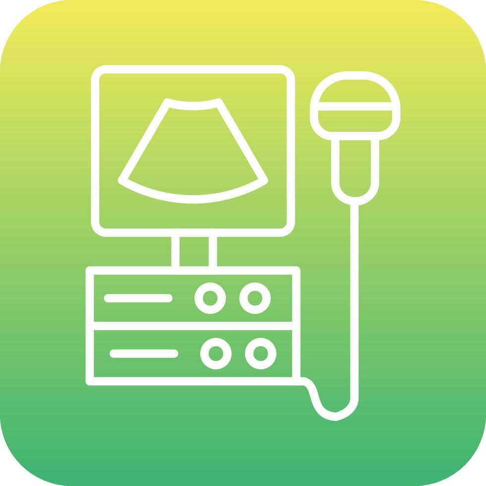 Ultrasound Machine Vecto Icon vector