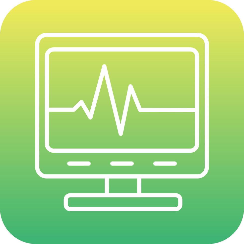 Ecg Reading Vecto Icon vector