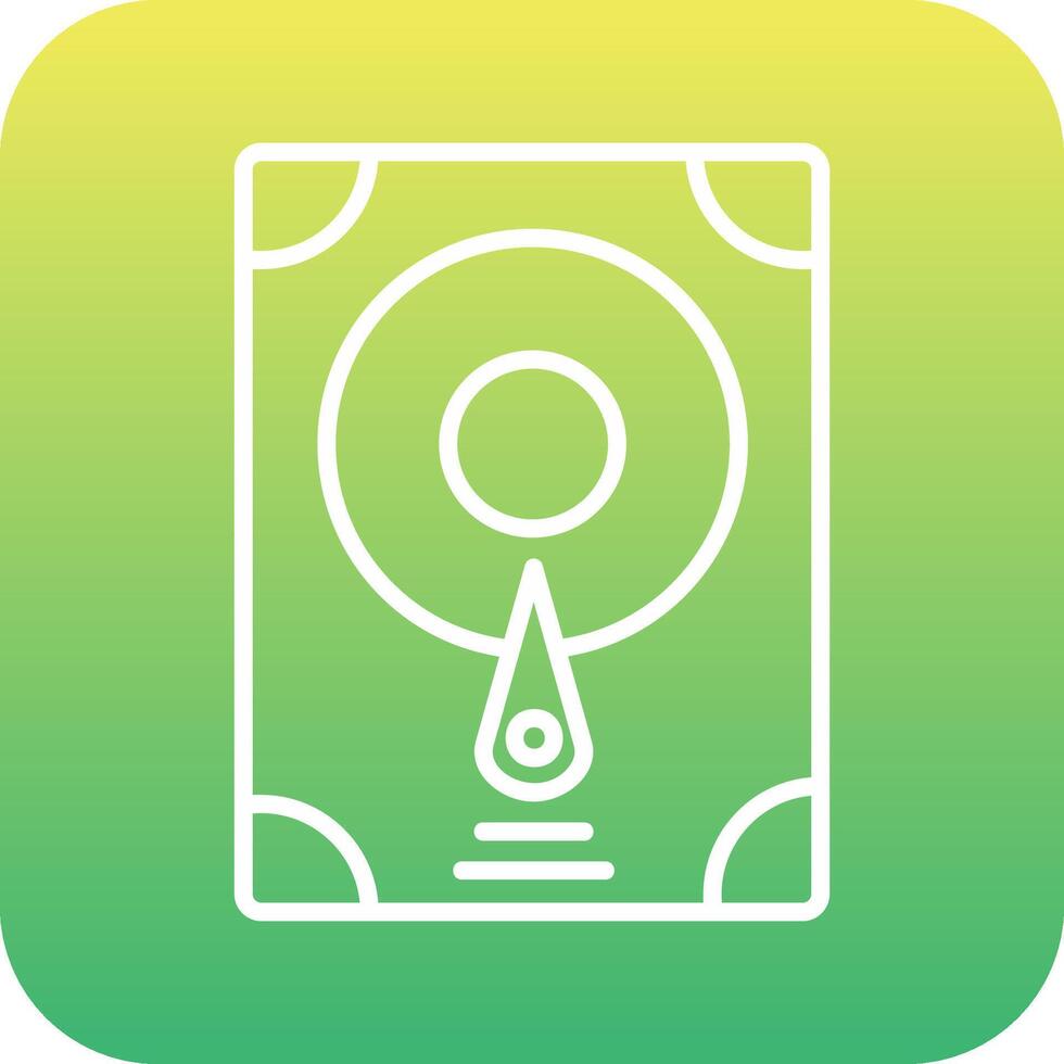 Hard Disk Vecto Icon vector