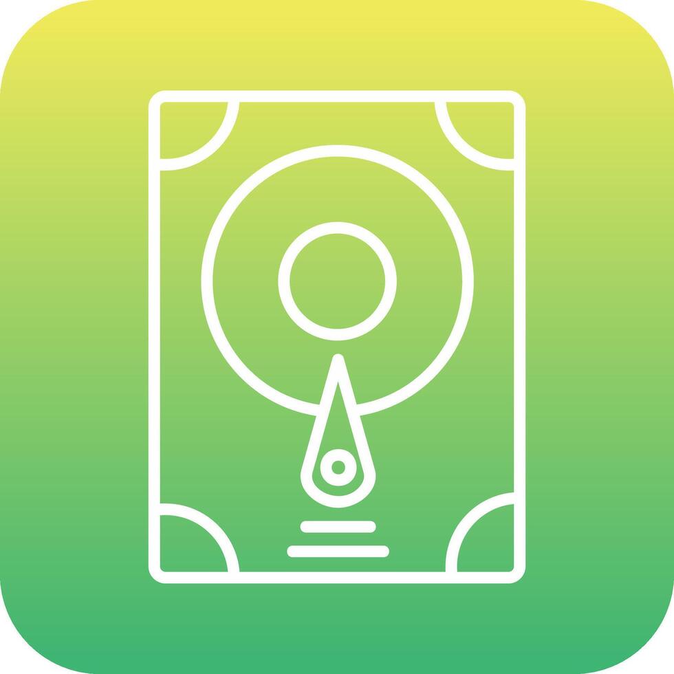 Hard Disk Vecto Icon vector