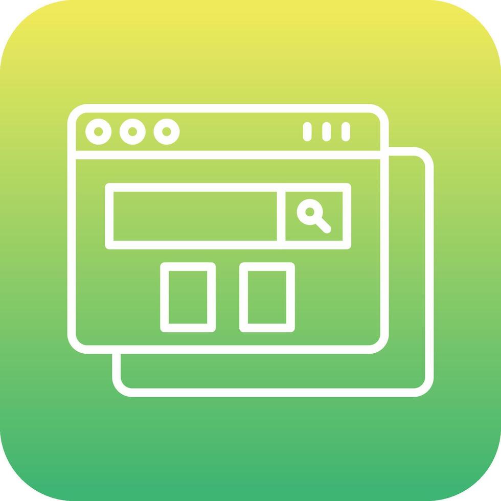 Browser Web Page Vecto Icon vector