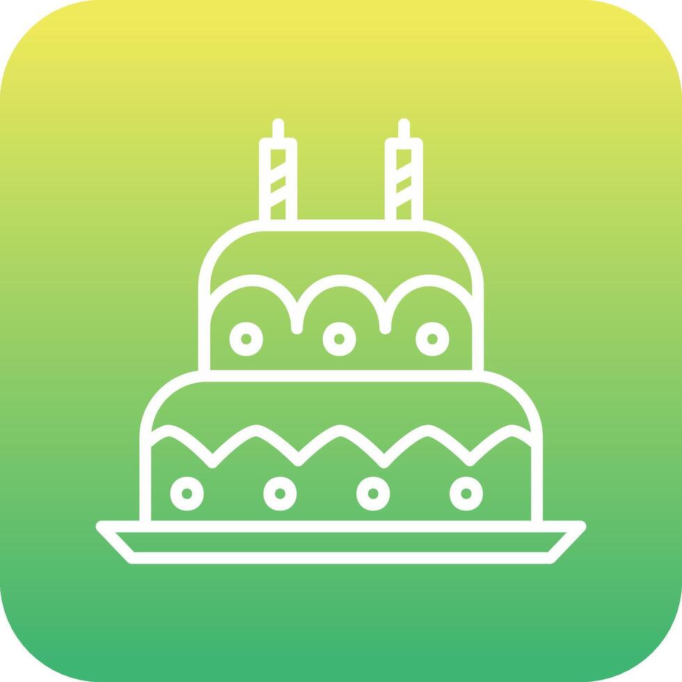 cumpleaños pastel vecto icono vector