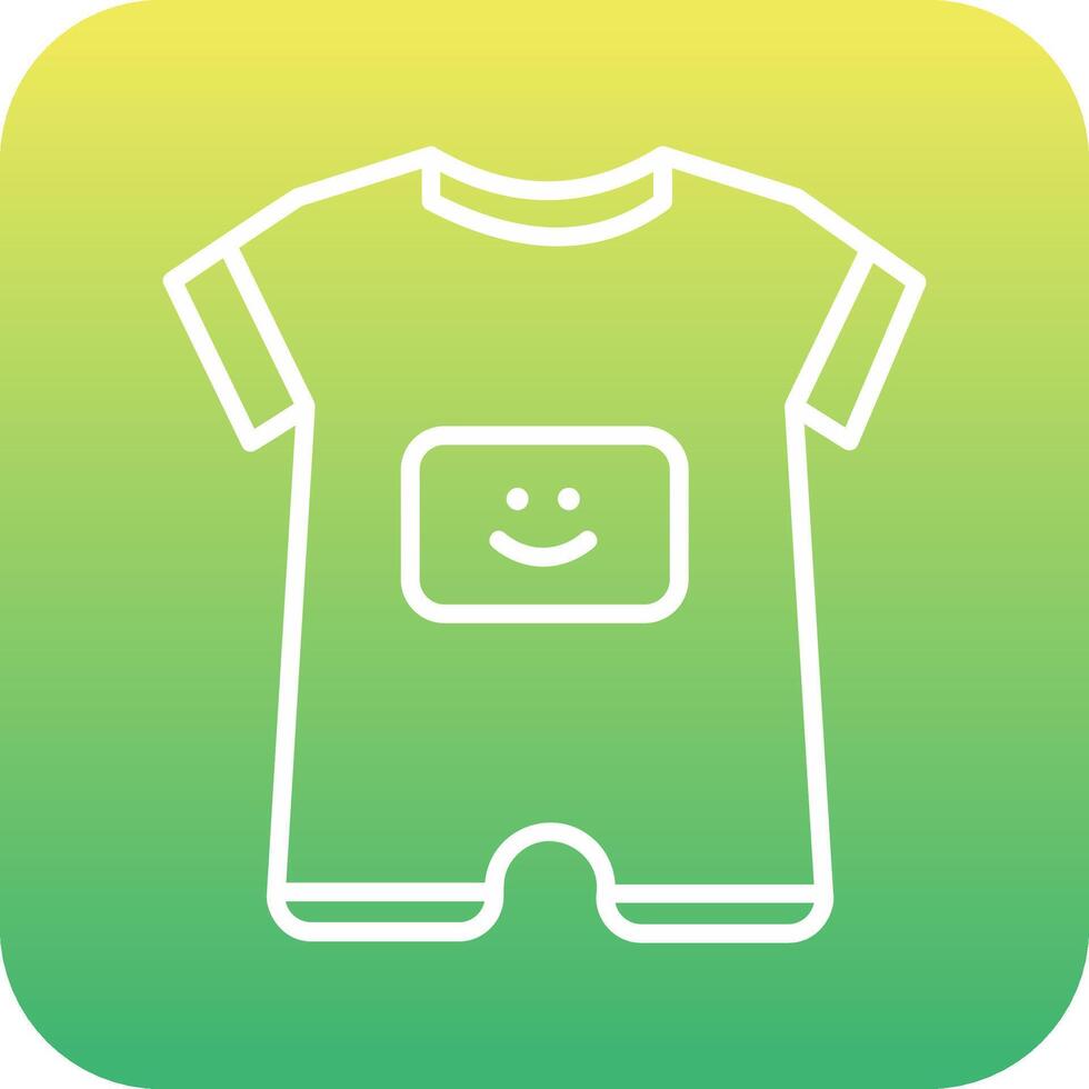 Baby Boy Outfit Vecto Icon vector