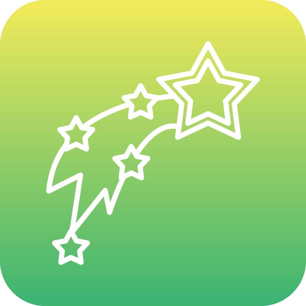 Shooting Stars Vecto Icon vector