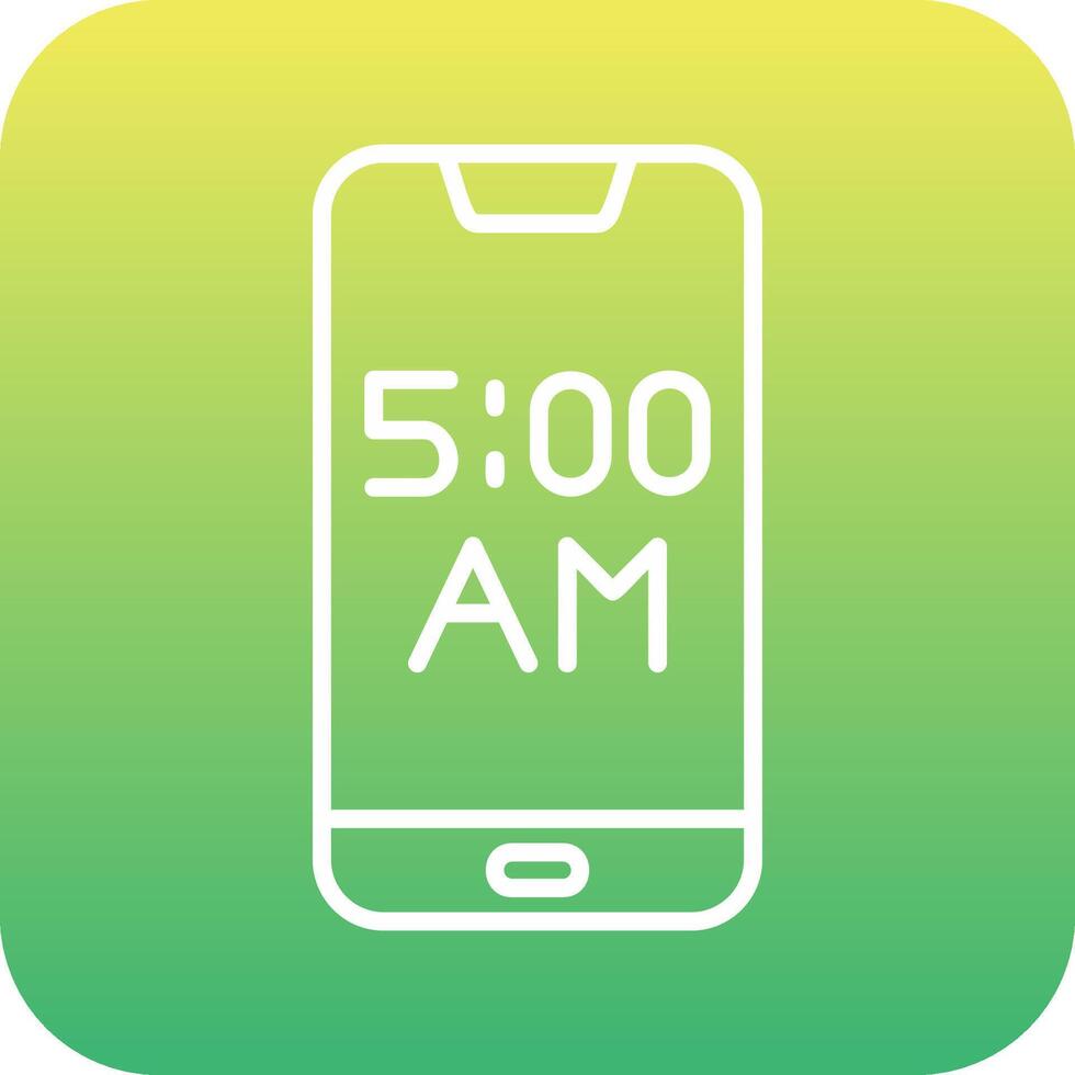 Smartphone Alarm Vecto Icon vector