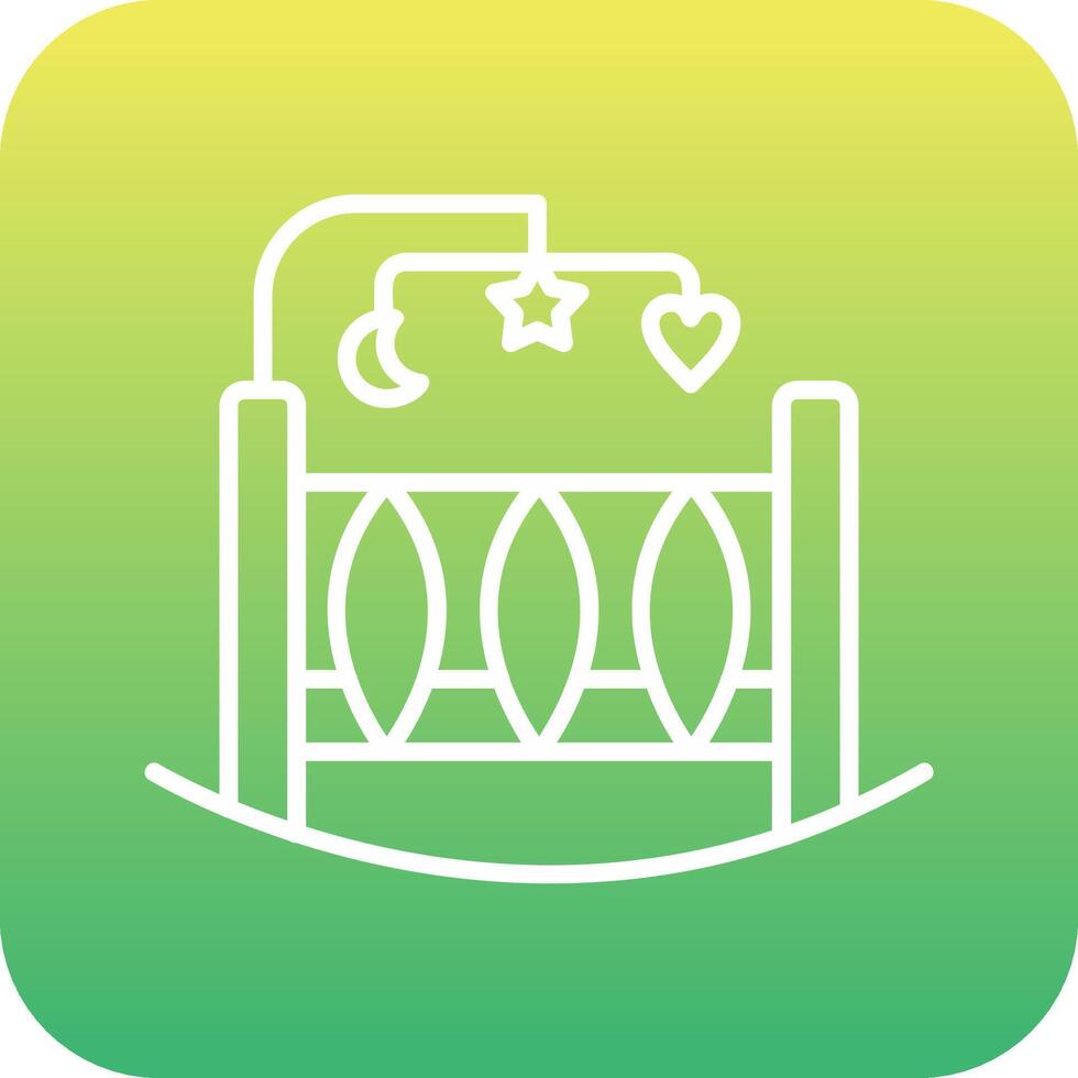 Crib Vecto Icon vector