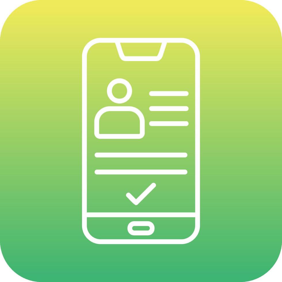 Smartphone Id Vecto Icon vector
