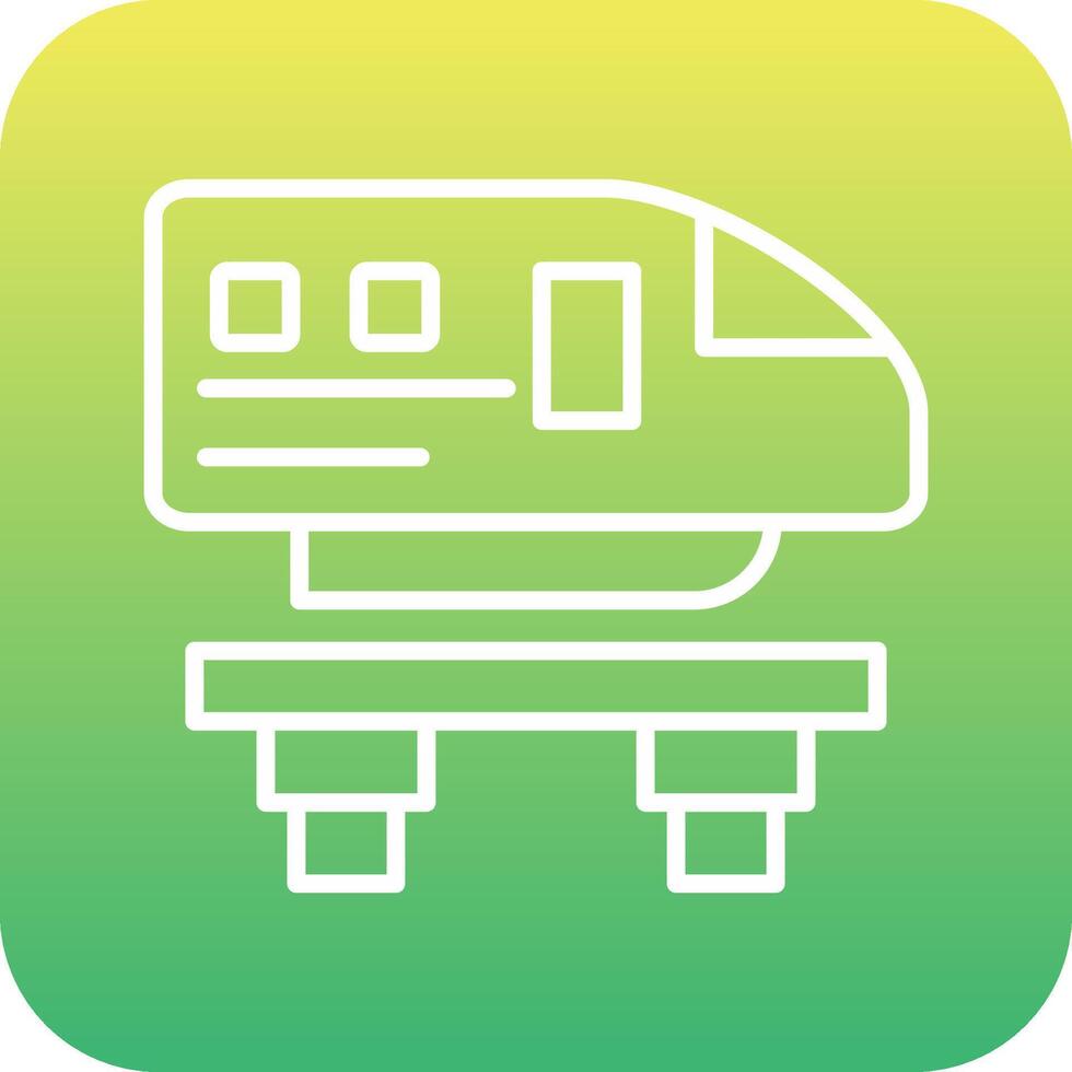 Monorail Vecto Icon vector