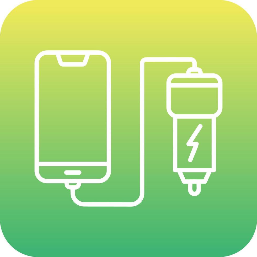 Car phone charging Vecto Icon vector