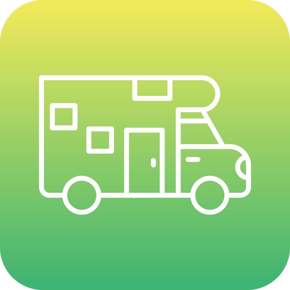Camper Van Vecto Icon vector