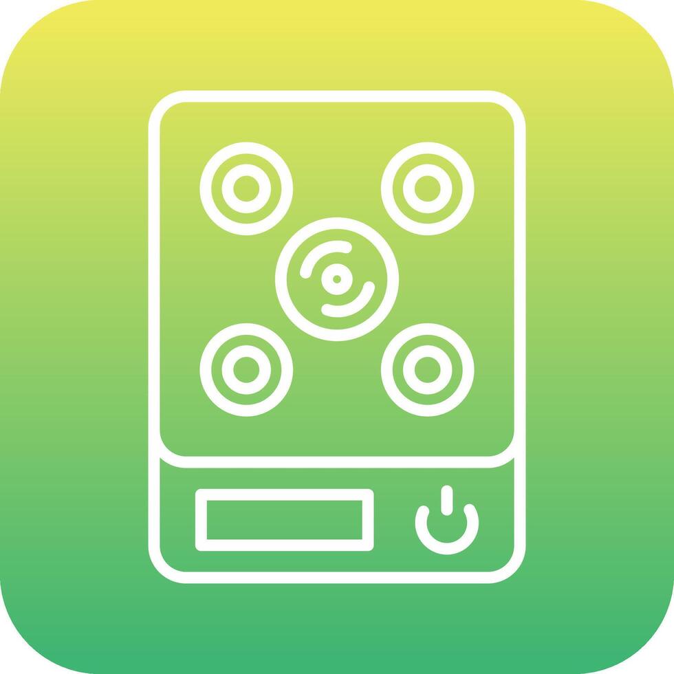 Induction Stove Vecto Icon vector