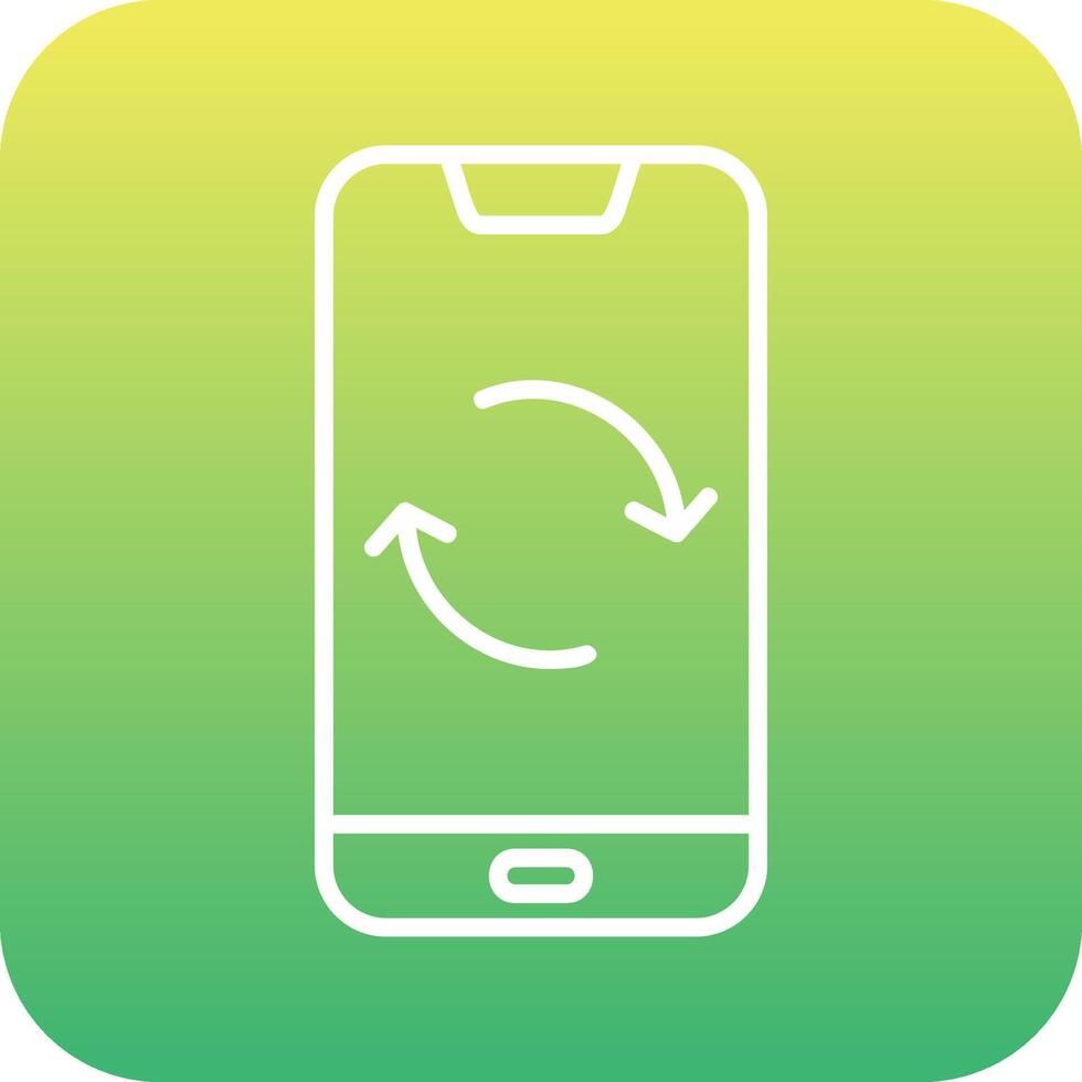 teléfono inteligente datos sincronizar vecto icono vector