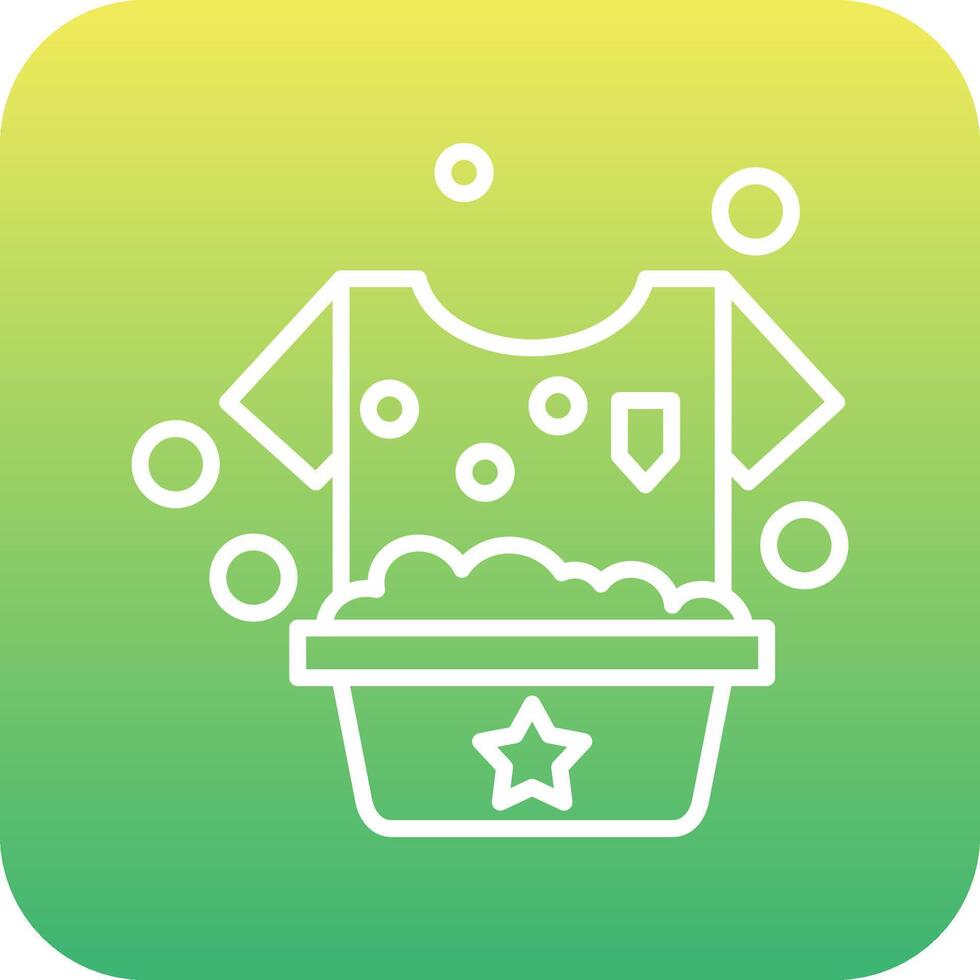 Washing Clothes Vecto Icon vector