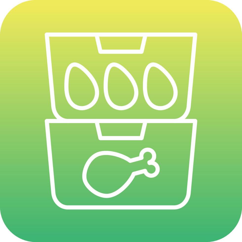 Food Containers Vecto Icon vector