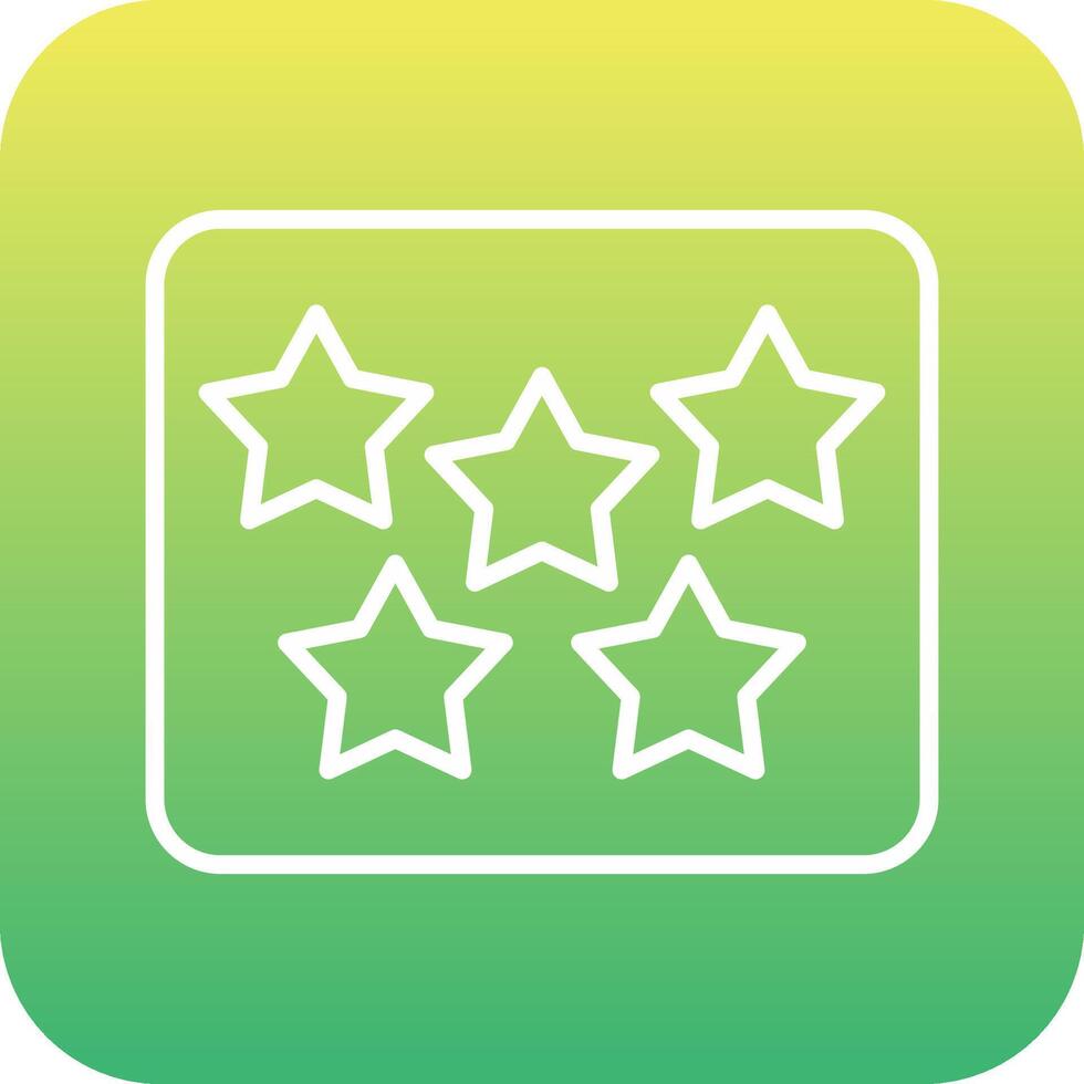 Five Star Vecto Icon vector