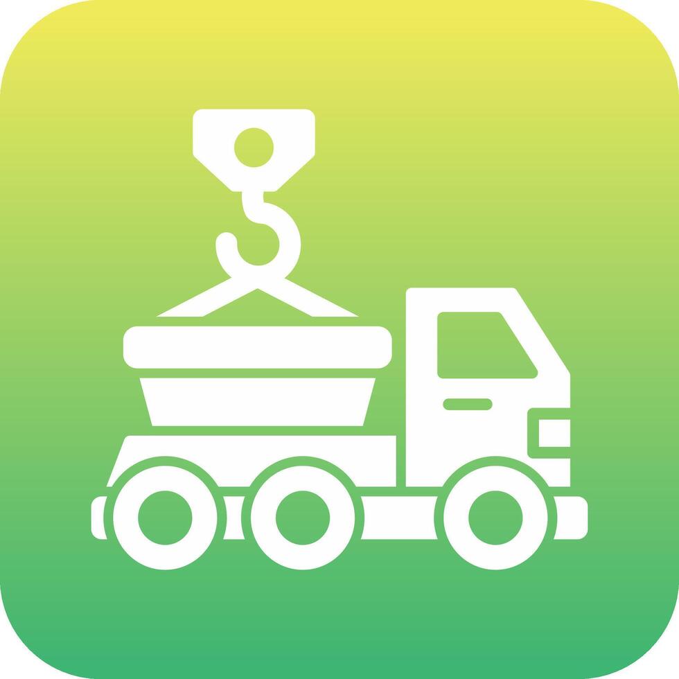 Skip Truck Vecto Icon vector