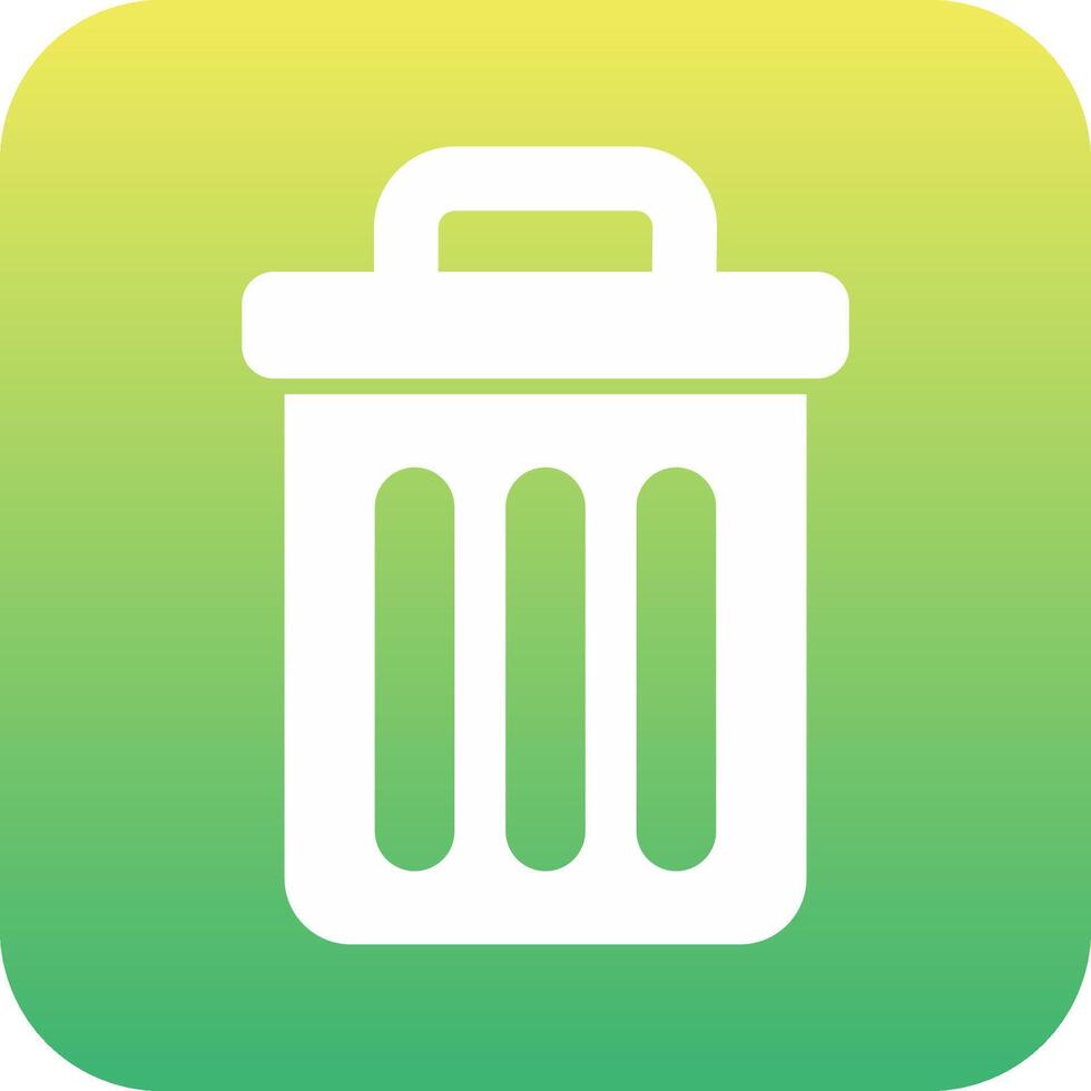 Trash Bin Vecto Icon vector
