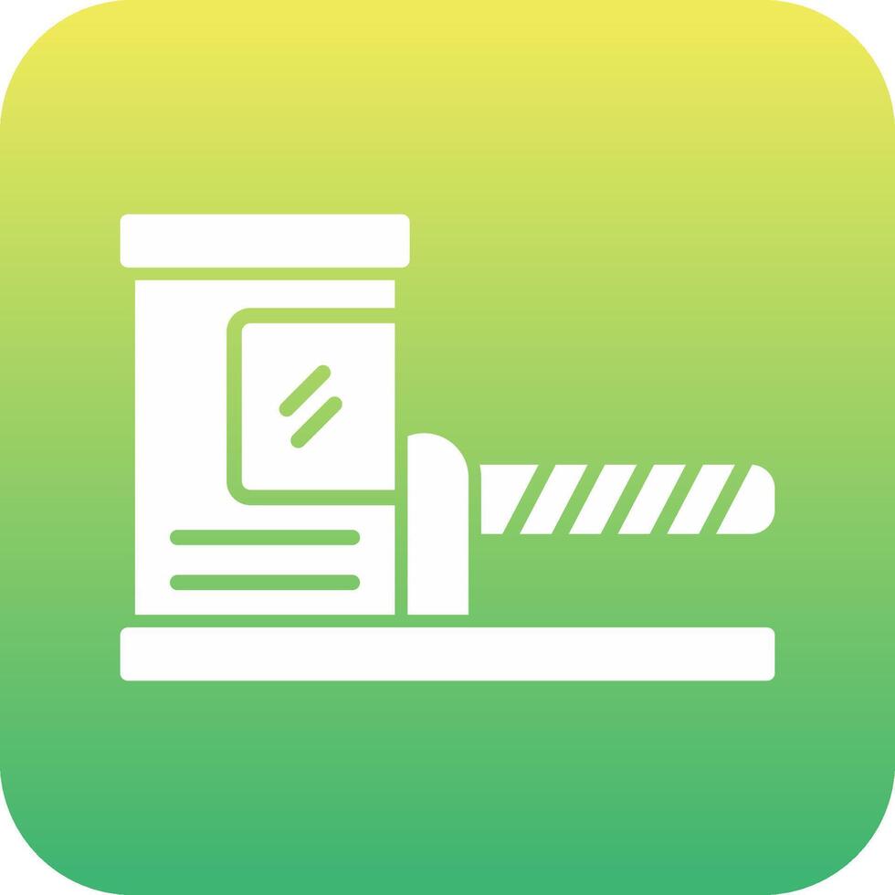 Parking Barrier Vecto Icon vector