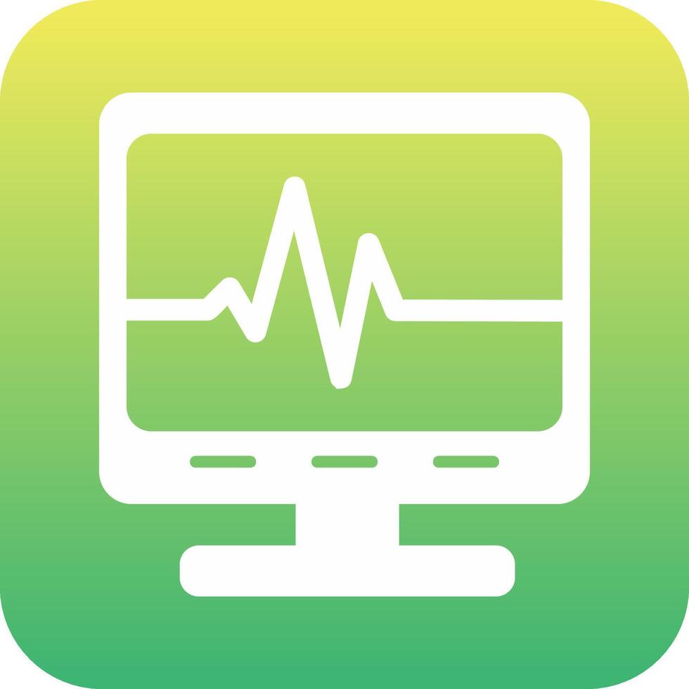 Ecg Reading Vecto Icon vector