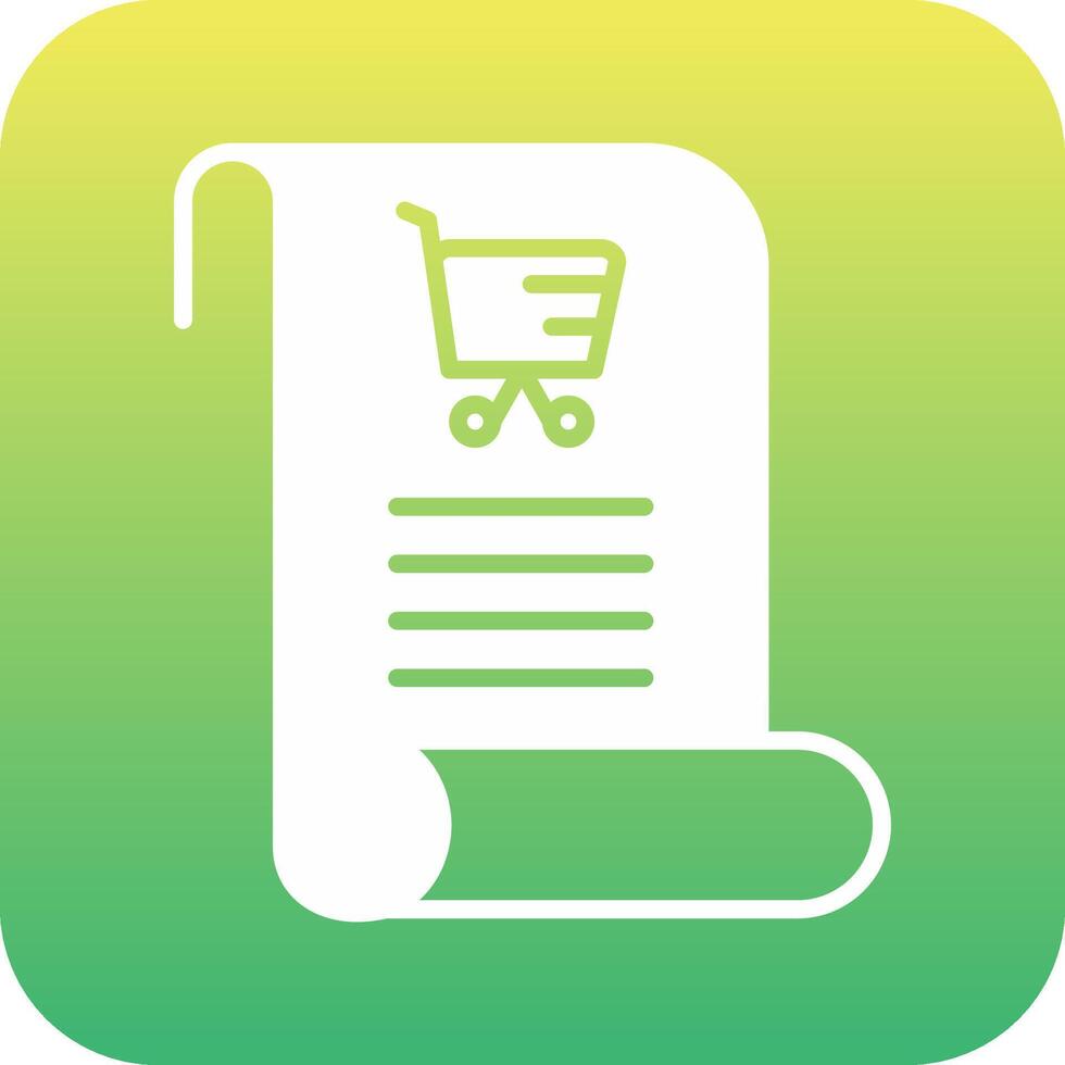 Shopping List Vecto Icon vector