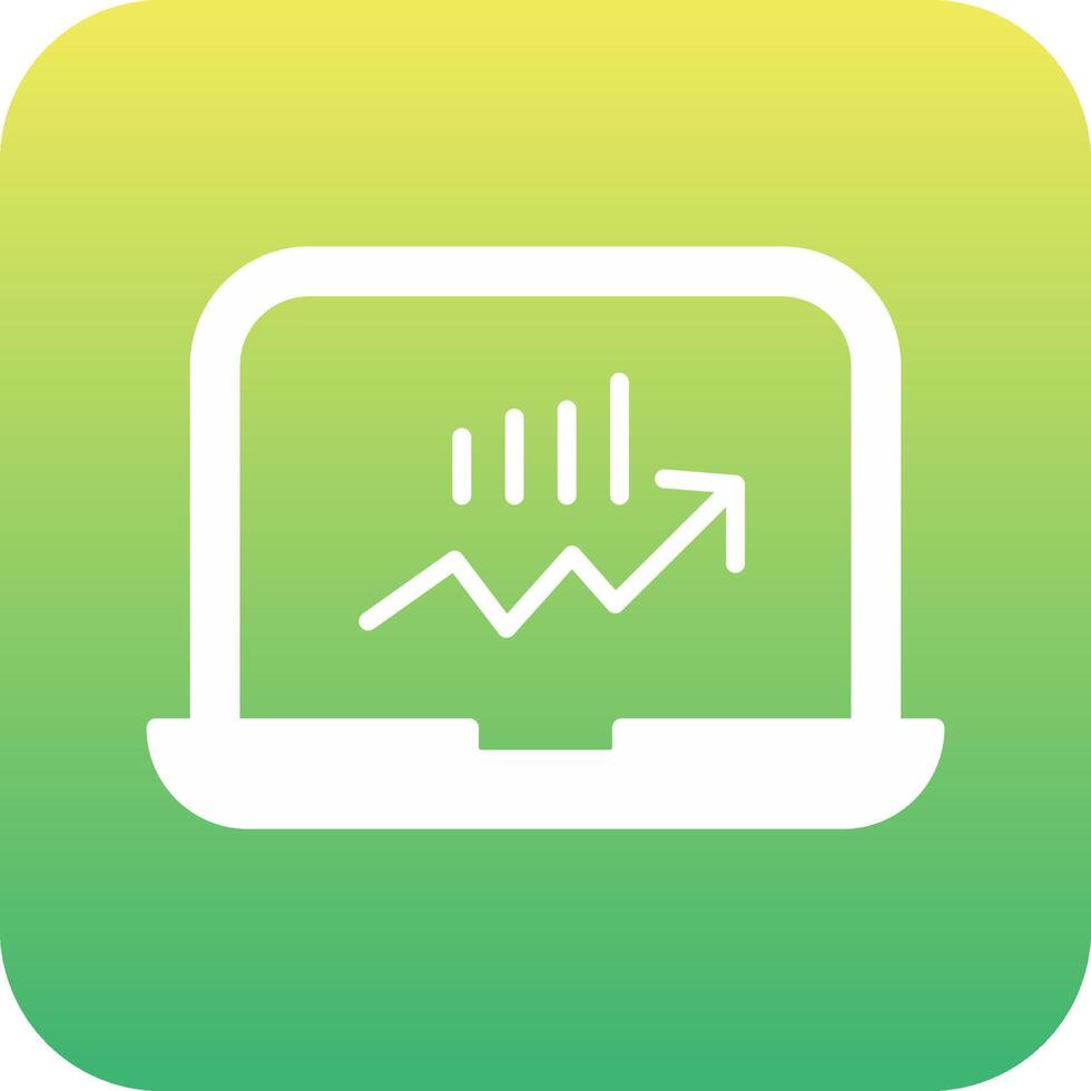 Stocks Monitoring Vecto Icon vector