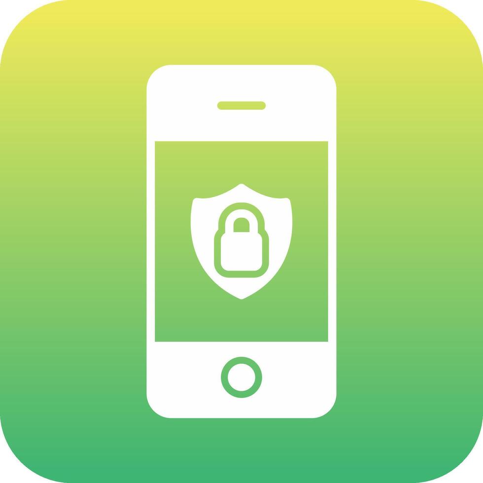 Mobile Security Vecto Icon vector