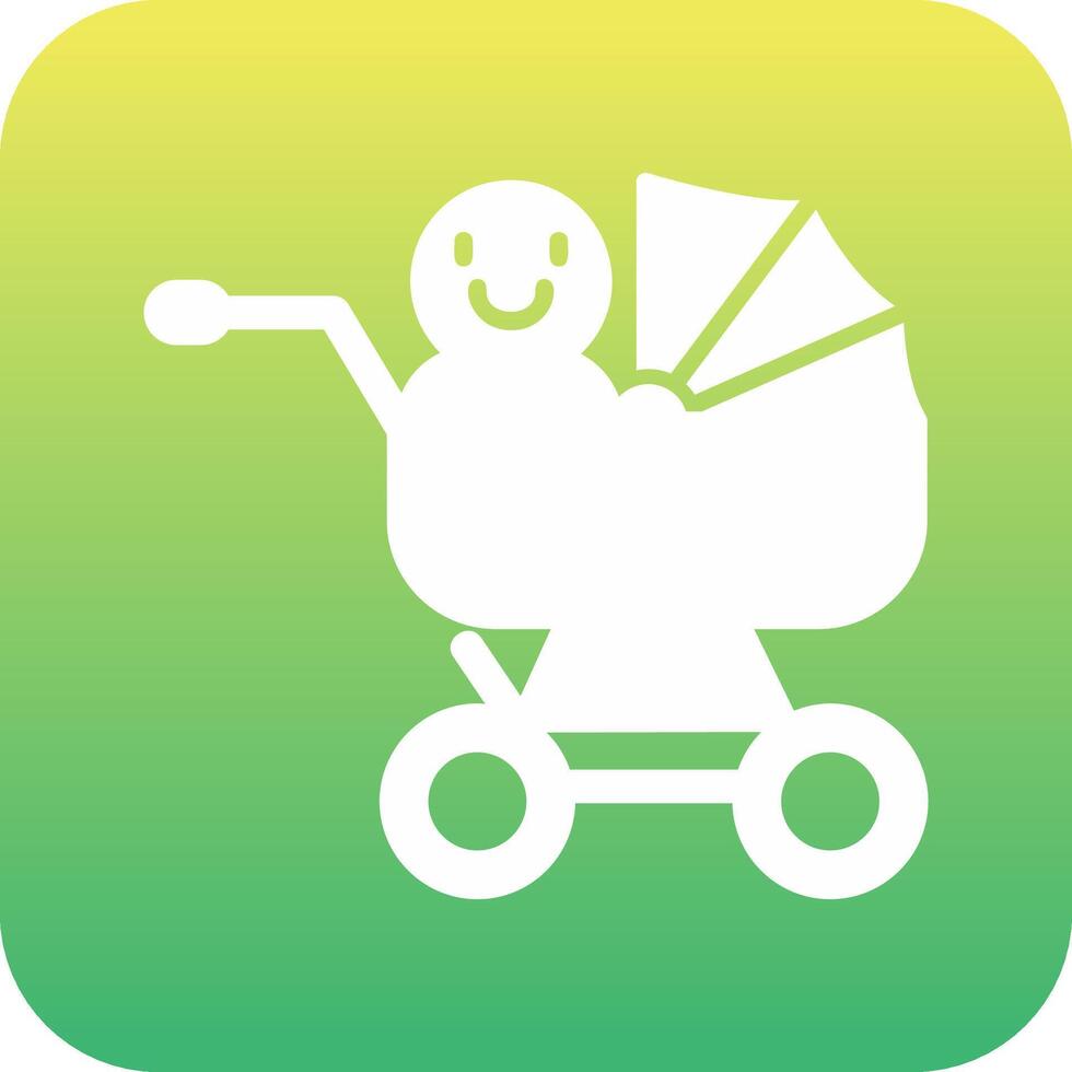 Baby Cart Vecto Icon vector