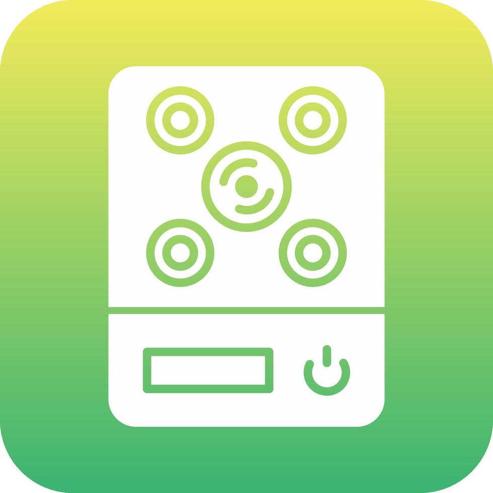 Induction Stove Vecto Icon vector