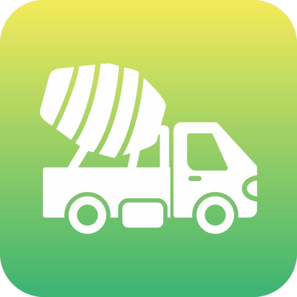 Cement Truck Vecto Icon vector