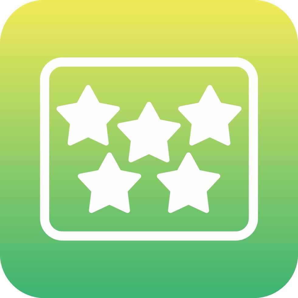 Five Star Vecto Icon vector