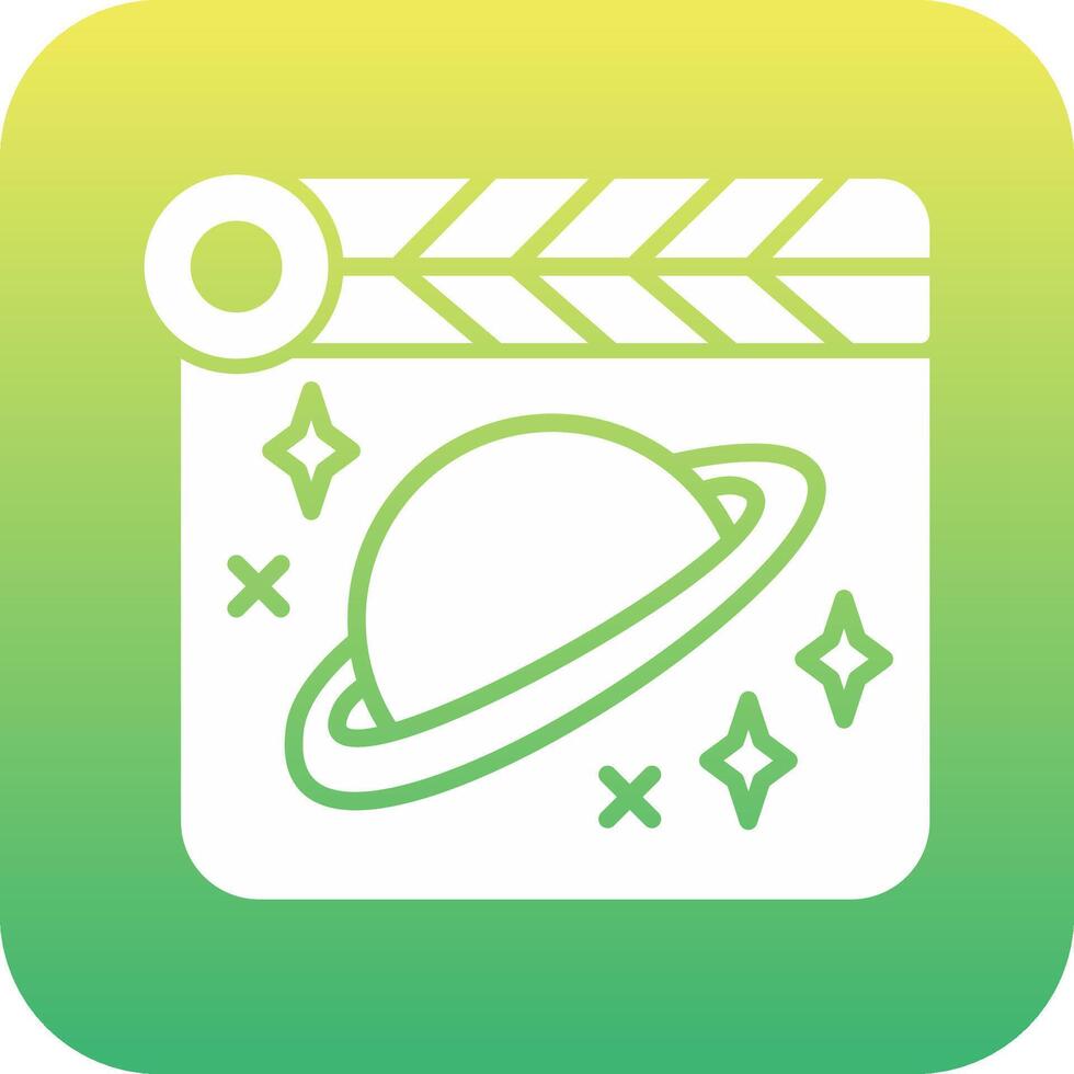 espacio película vecto icono vector