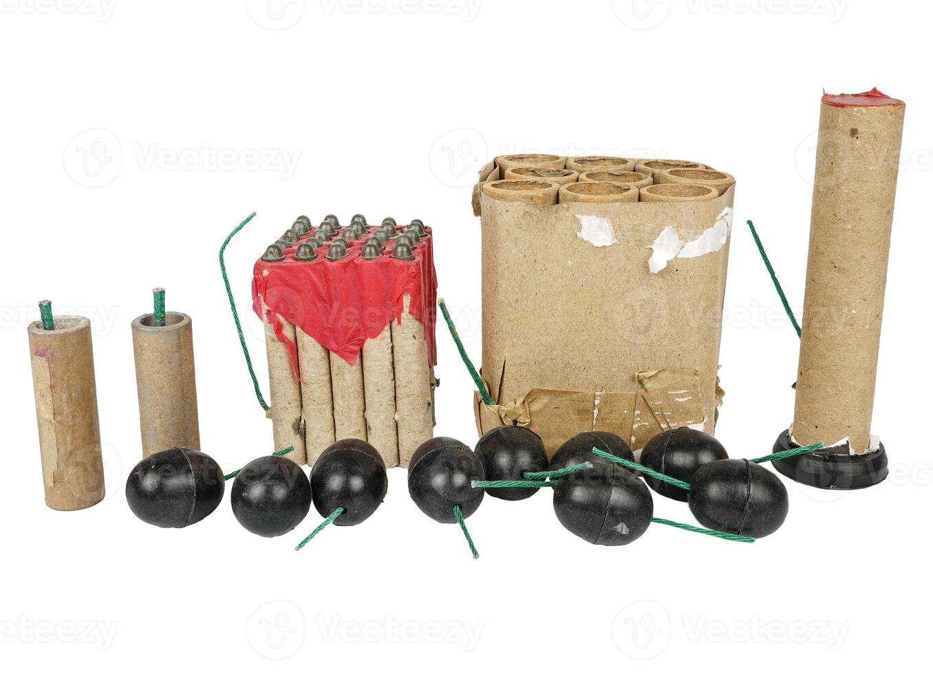 Fireworks. Batteries, firecrackers, single shot, pyrotechnics. photo