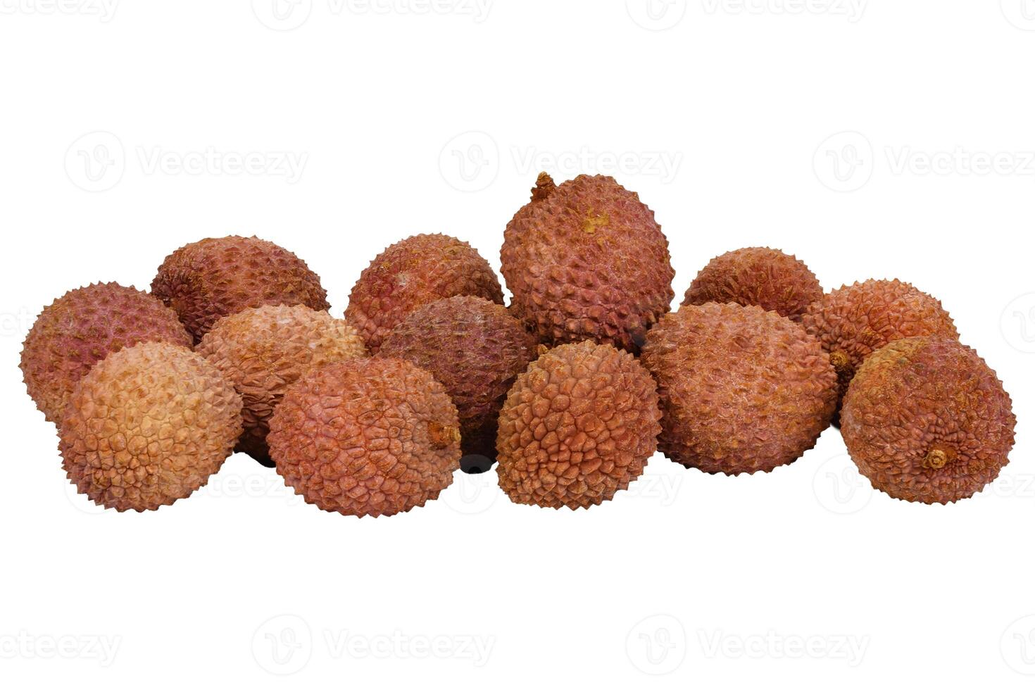 Lichee without background. Sweet and juicy litchi fruits. photo