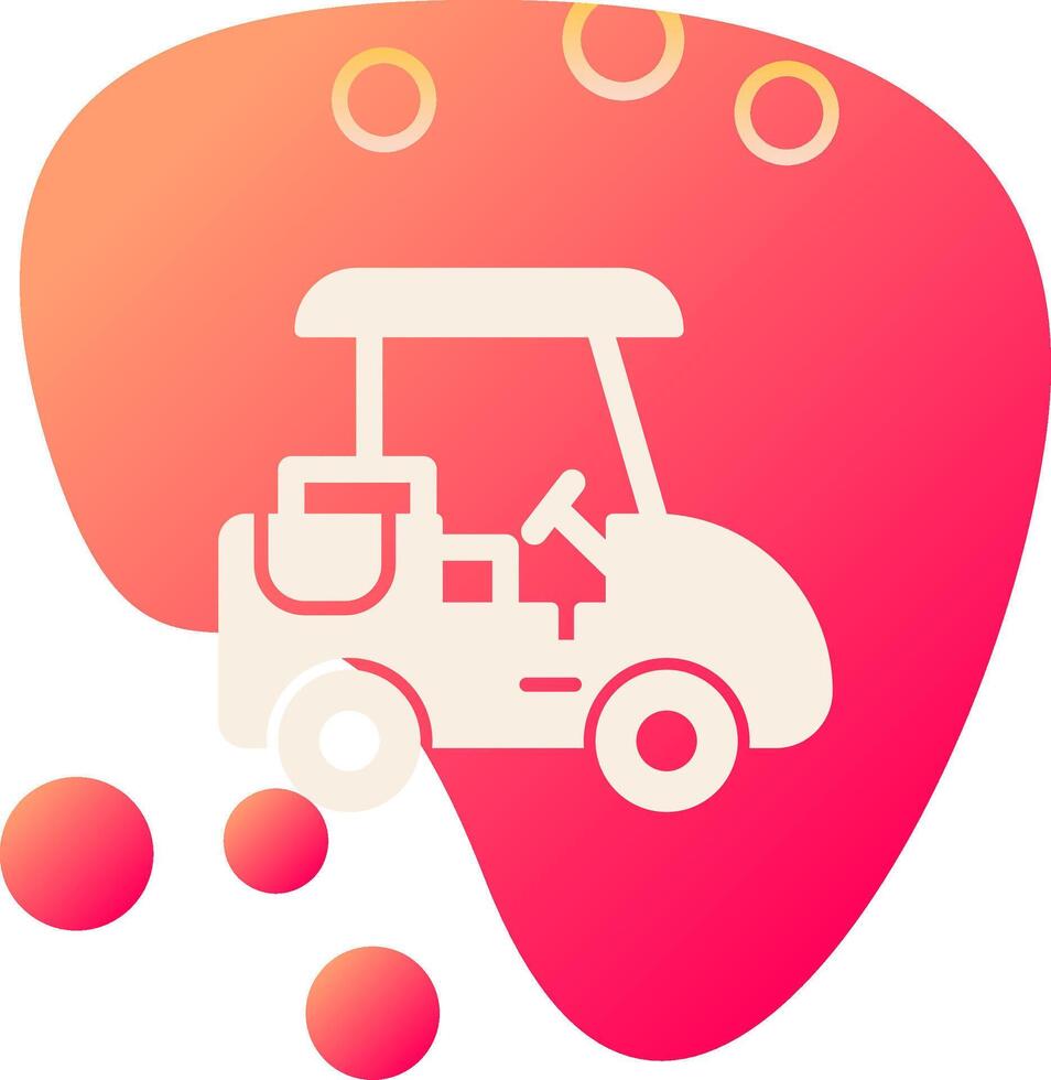 golf caddie vecto icono vector