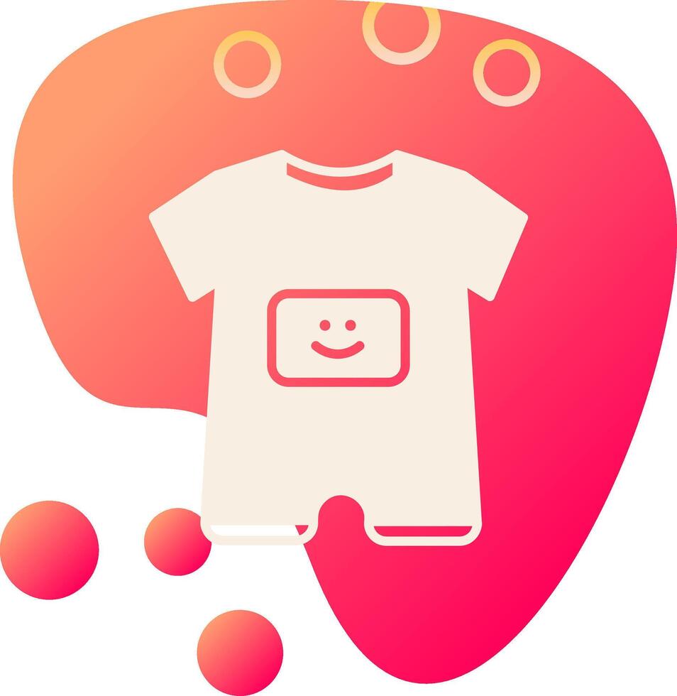 Baby Boy Outfit Vecto Icon vector