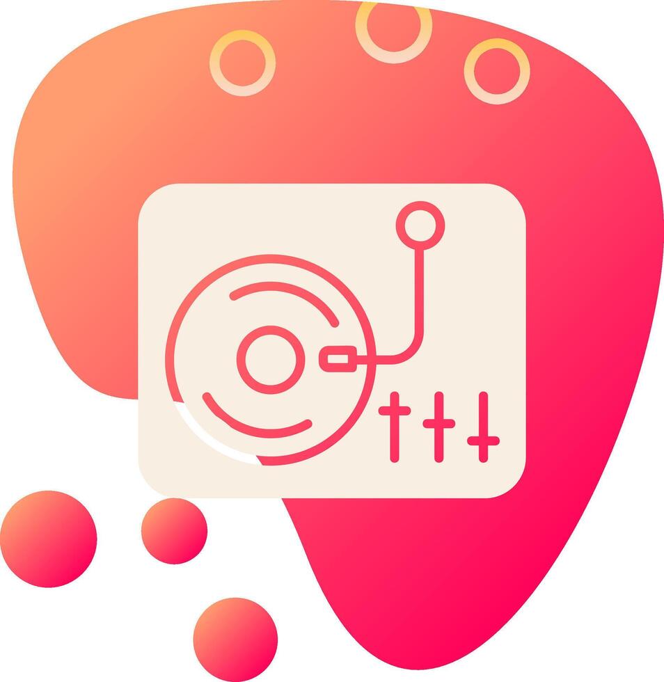 Turntable Vecto Icon vector