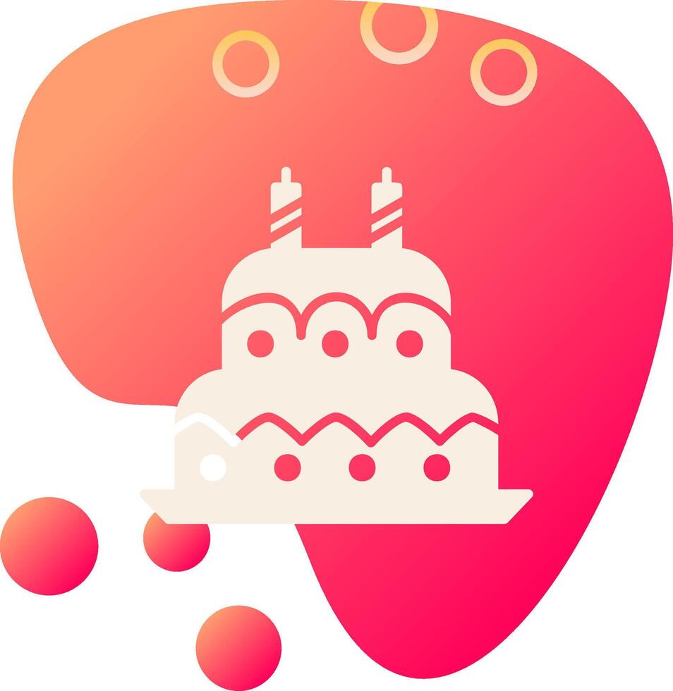 Birthday cake Vecto Icon vector