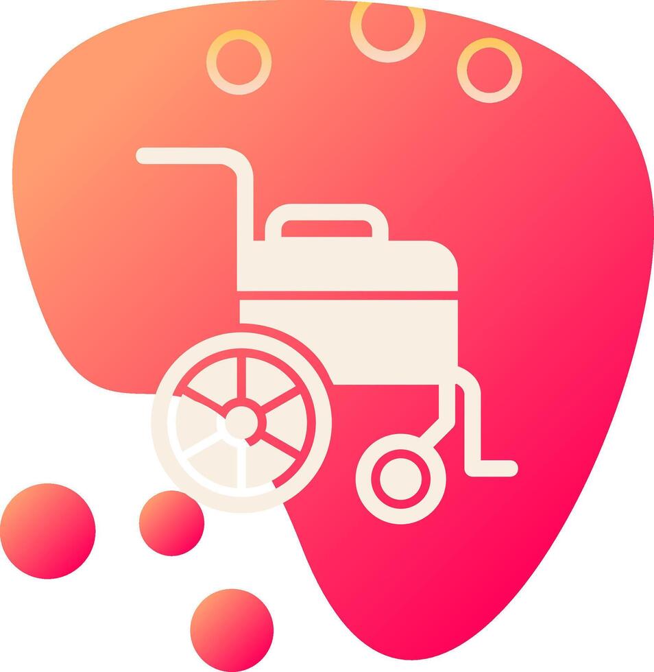 Wheel Chair Vecto Icon vector