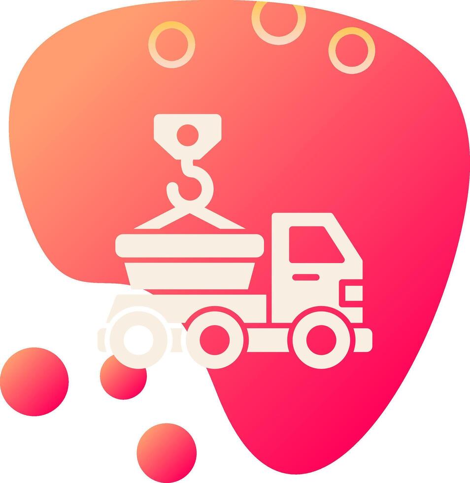 Skip Truck Vecto Icon vector