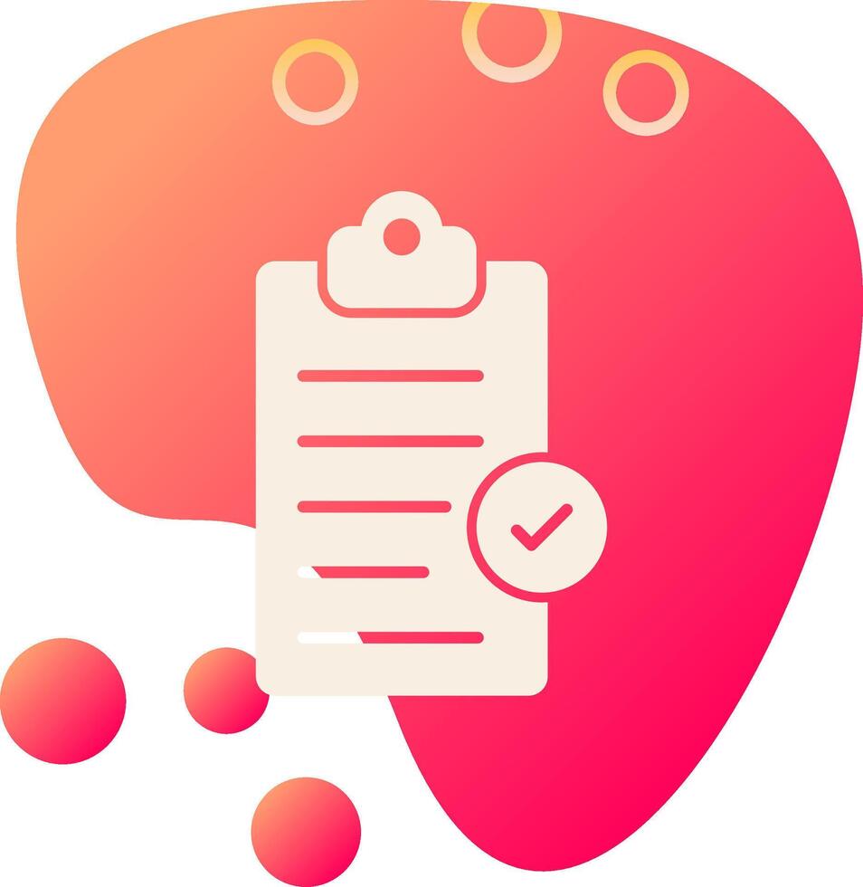 Clipboard Completed Vecto Icon vector