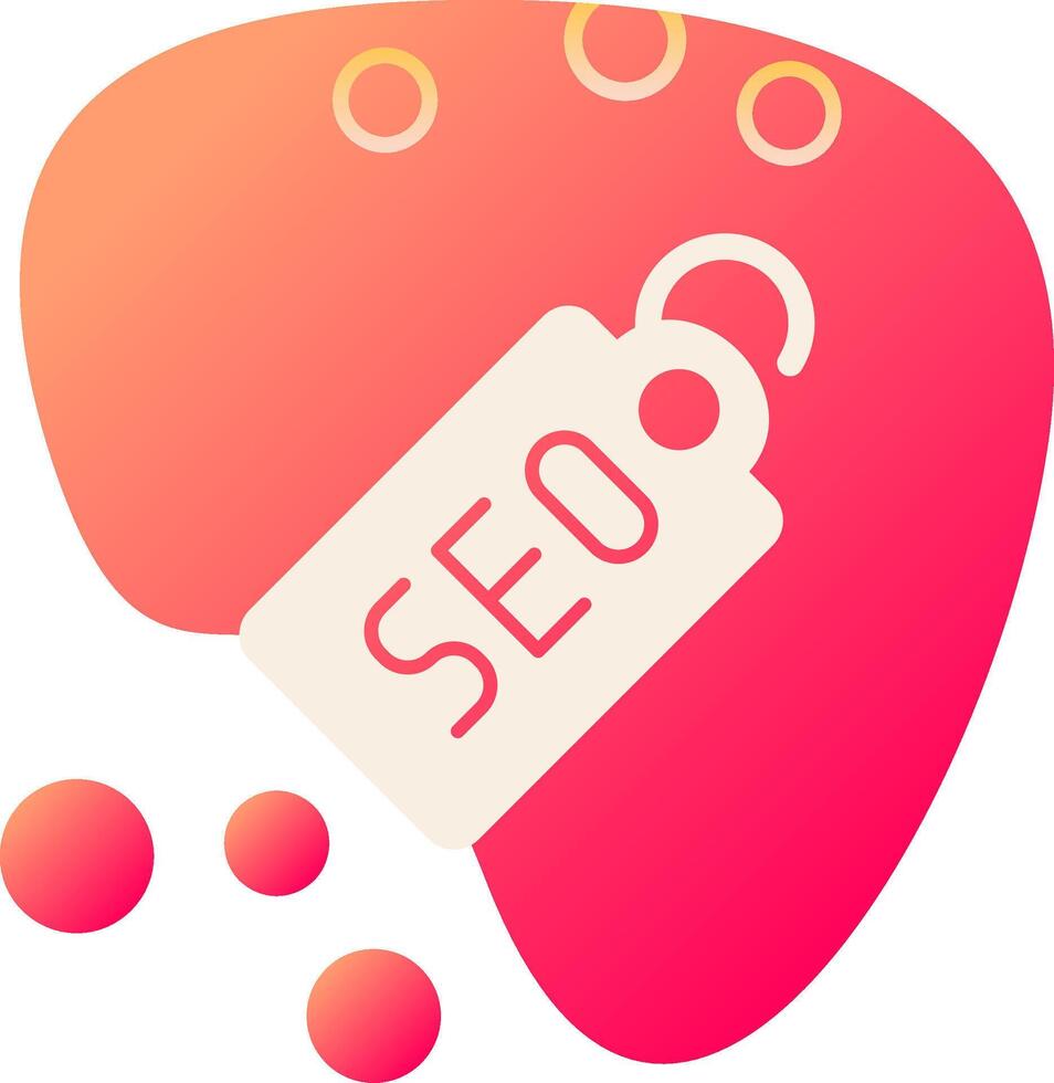 seo etiqueta vecto icono vector