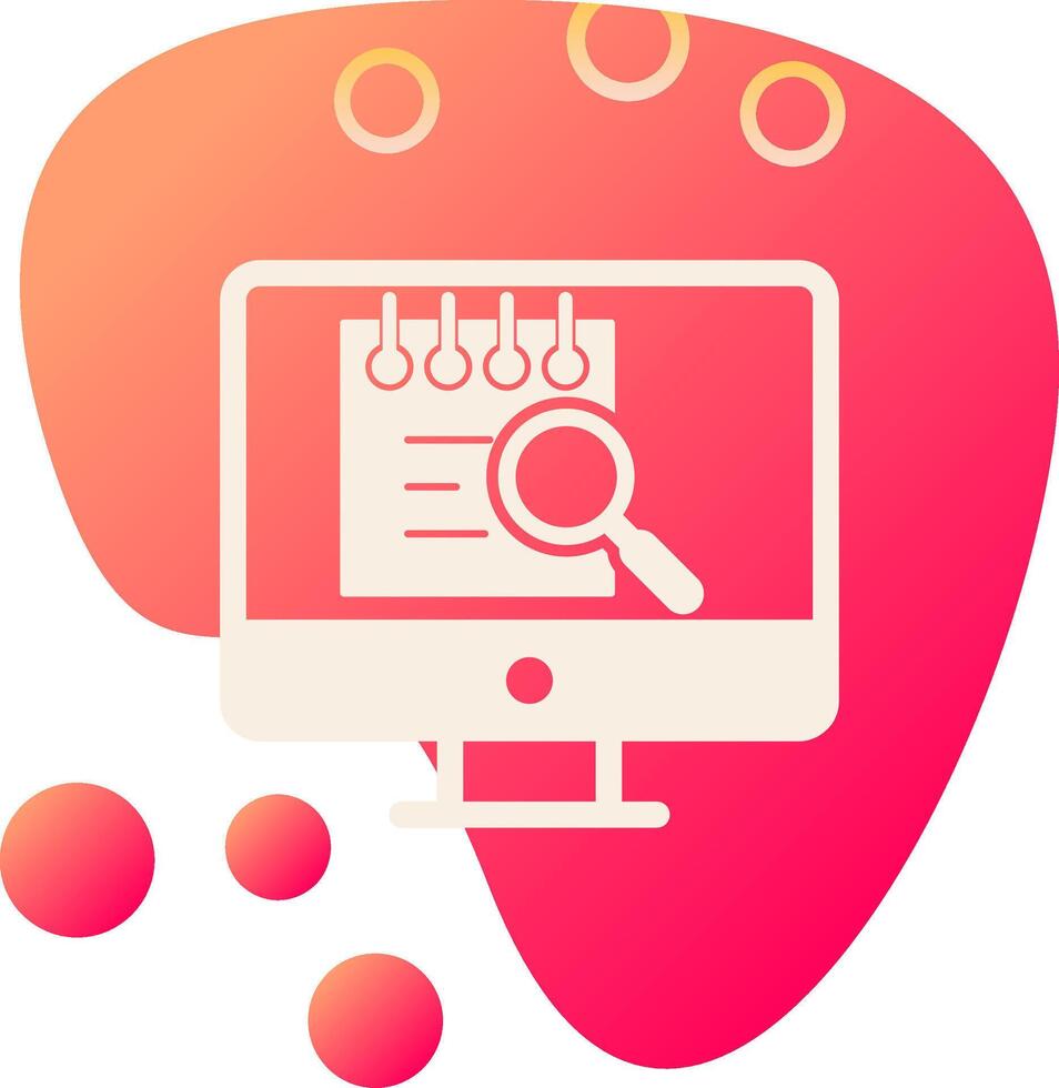 File Search Computer Vecto Icon vector