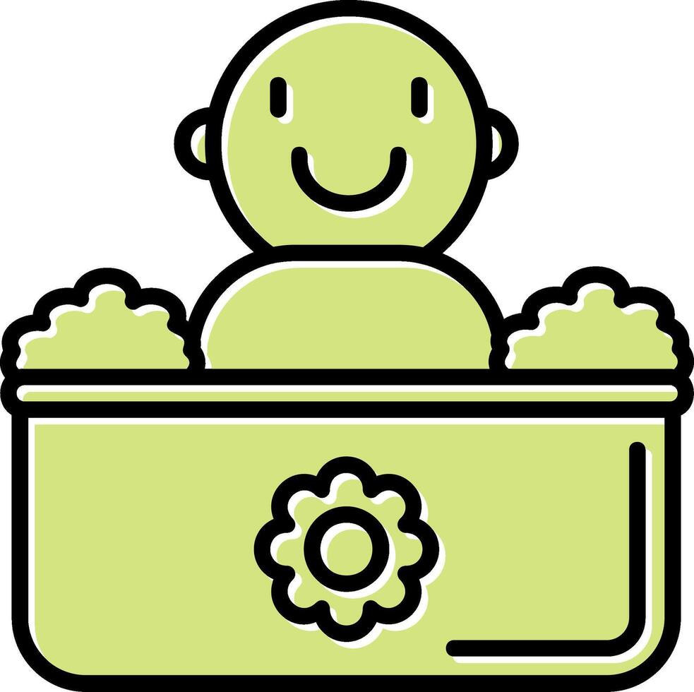 Baby Bath Vecto Icon vector