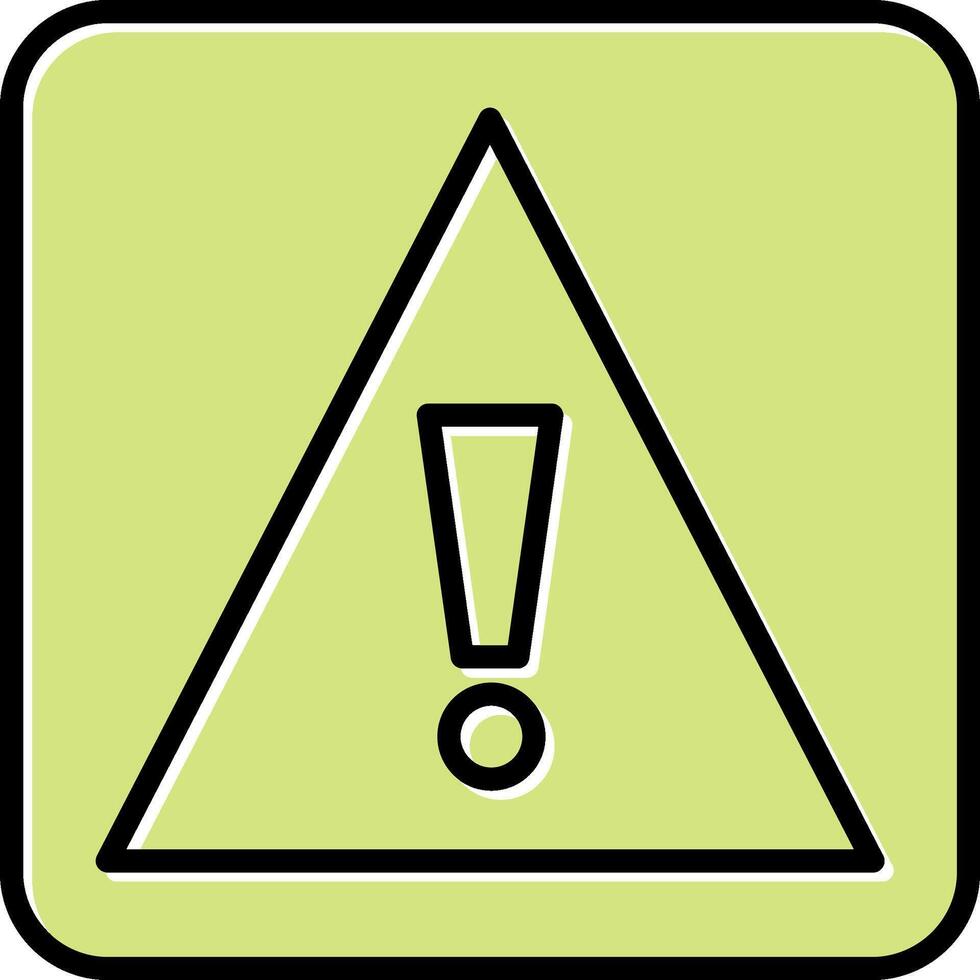 Caution Sign Vecto Icon vector