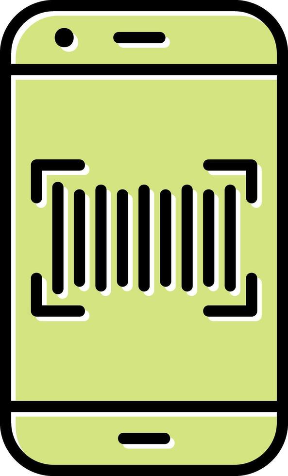 Phone Scanning Vecto Icon vector