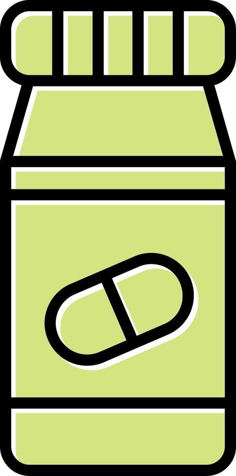 Pills Bottle Vecto Icon vector