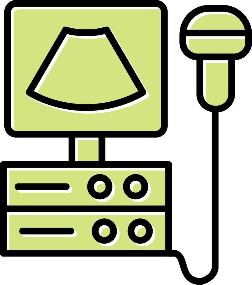 Ultrasound Machine Vecto Icon vector